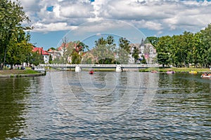 View of Upper Pond with Belyy bridge