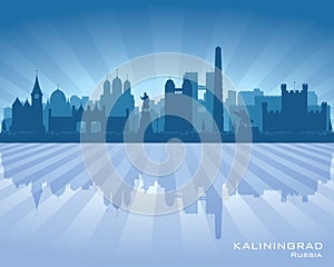 Kaliningrad Russia city skyline vector silhouette