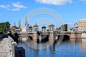 The Kalinkin Bridge in St.Petersburg