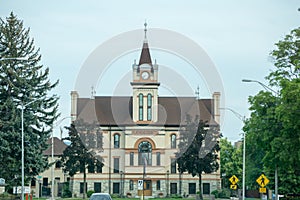 Kalispell montana city streets and architecture photo