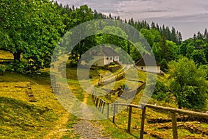 Kaliste open air museum during summer