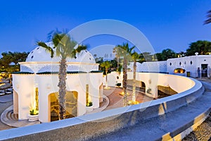 Kalithea Springs Therme at Evening, Architecture Exterior, Greece photo