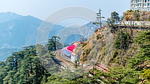 The Kalka Shimla toy train at Shimla railway station photo