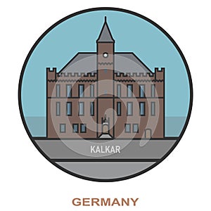 Kalkar. Cities and towns in Germany