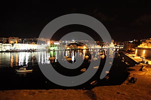 Kalkara Creek at night