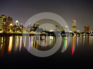 Kallang Basin with cityscape background