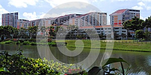 Kallang river at Potong Pasir housing estate