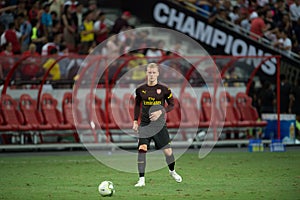 Kallang-Singapore-26Jul2018:Bernd leno 19 player of arsenal in