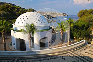 Kallithea Springs and thermes in Rhodos , Greece