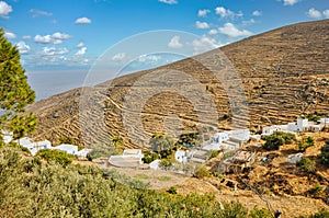 Kallitsos village in Serifos Greece