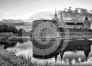 Kalmar castle bw