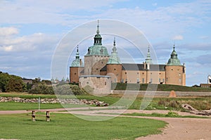 Kalmar castle old ruins in sweden