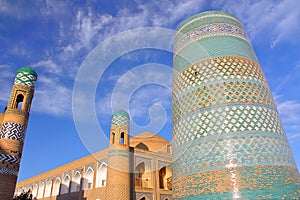 The Kalta Minor Minaret in Khiva Old town, Khiva