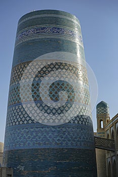 Kalta Minor Minaret located in Khiva, Uzbekistan