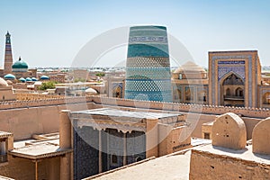 The Kalta Minor Minaret and Muhammad Amin Khan Madrasa in Khiva