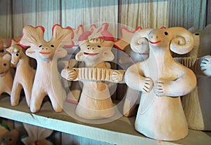 Kaluga Traditional clay toys in the shape of animals