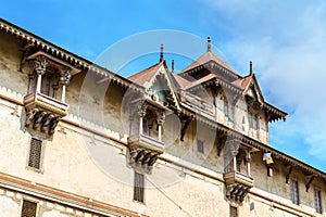 Kalupur Swaminarayan Mandir, a hindu temple in the old city of Ahmedabad - Gujarat, India photo