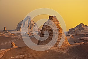 Kaluts in the Lut desert in Iran