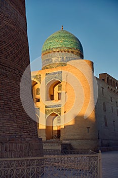 Kalyan masjid madrasah in Bukhara, Uzbekistan photo