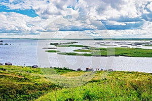 Kama reservoir landscape