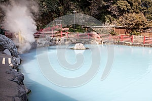 Kamado Jigoku Cooking Pot Hell is one of the tourist attractions representing the various hells at Beppu Onsen, Oita.