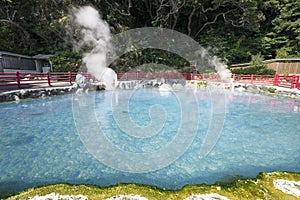 Kamado Jigoku, one of 8-hell onsen, Beppu, Oita-shi, japan Cooking pot hell photo