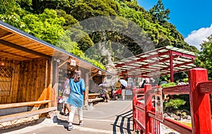 Kamado Jigokuor cooking pot hell in Beppu, Oita, Japan.