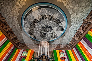 Unryu-zu dragon painting on the ceiling Kencho-ji temple photo