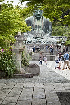 Kamakura, Japan - May 06, 2014 :The Great Buddha (Daibutsu)