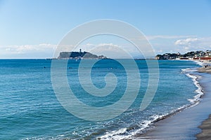 Kamakura seaside in Japan