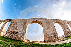 Kamares Aqueduct near Larnaca, Cyprus