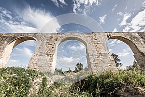 Kamares, the old aqueduct of Larnaca. Cyprus