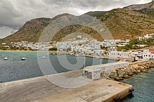 Kamares port, Sifnos island, Cyclades, Greece