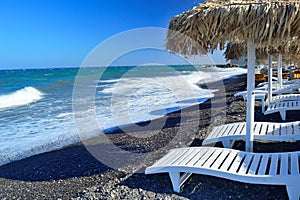 Kamari beach, Santorini