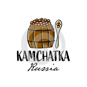 Kamchatka, Russian Far East. Sketch for your design