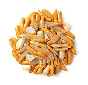 Kameda Crisps on a white background