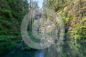 Kamenice River george in Hrensko photo