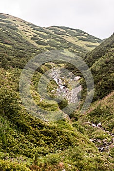 Kamenista dolina valley in Zapadne Tatry mountains in Slovakia