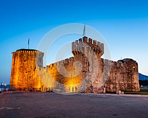 Kamerlengo Fortress in Trogir in the Evening, Dalmatia