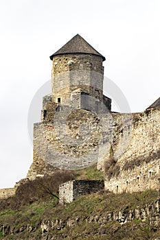 Kamianets Podilskyi fortress built in the 14th century. View of