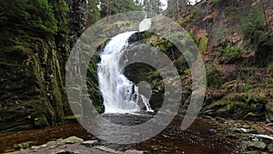 Kamienczyk Waterfall in Szklarska Poreba, Poland