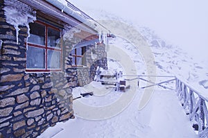 Kamienka mountain shelter under Chopok mountain