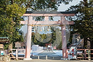 Kamigamo-jinja Shrine in Kyoto, Japan. It is part of UNESCO World Heritage Site - Historic Monuments of Ancient Kyoto.