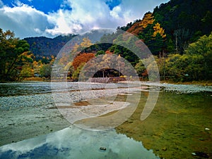 Kamikochi National Park in the Northern Japan Alps of Nagano Prefecture, Japan.