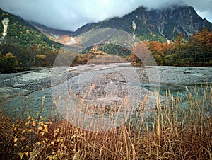 Kamikochi National Park in the Northern Japan Alps of Nagano Prefecture, Japan.