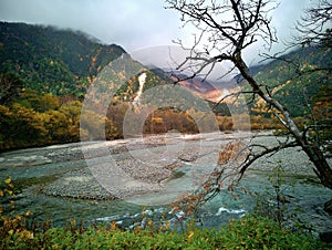 Kamikochi National Park in the Northern Japan Alps of Nagano Prefecture, Japan.