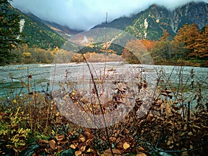 Kamikochi National Park in the Northern Japan Alps of Nagano Prefecture, Japan.