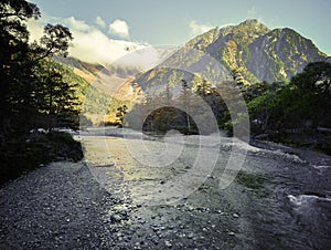 Kamikochi National Park in the Northern Japan Alps of Nagano Prefecture, Japan.