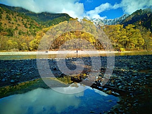 Kamikochi National Park in the Northern Japan Alps of Nagano Prefecture, Japan.