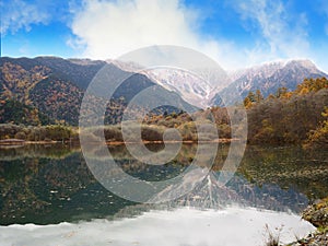 Kamikochi natural park in autumn